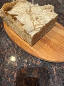 Bread-machine sourdough with quasi-crust.